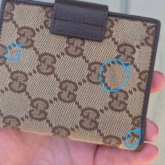 Vintage Gucci GG Monogram Agenda Cover Canvas and Leather with Pen - Picture 10 of 10